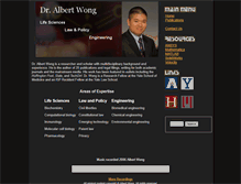 Tablet Screenshot of albertwong.org